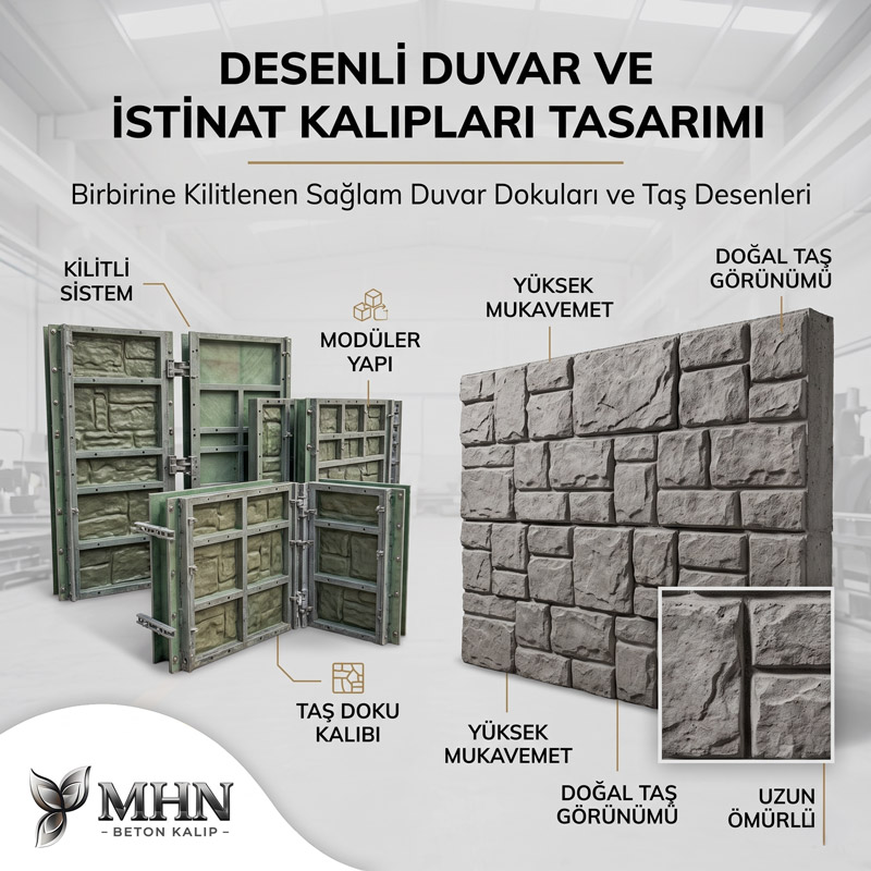 Desenli Duvar ve İstinat Kalıpları
